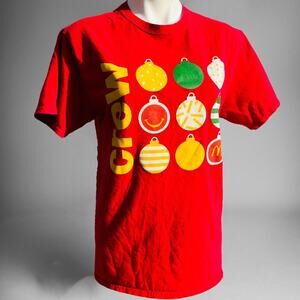 McDonald’s Christmas Shirt Employee Crew Ornaments Mens Medium Graphic Shirt